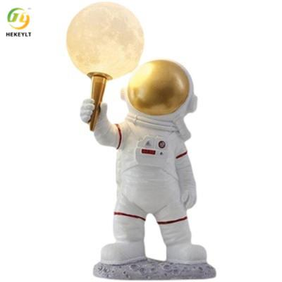 China Resin + hardware H370 Children'S Room Moon Astronaut Rechargeable Sunset Bedside Lamp for sale