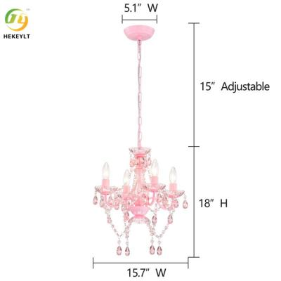 China De glans leidde het Roze Crystal Candle Chandelier Customize Luxury-Hotel van de Huwelijkshal Te koop