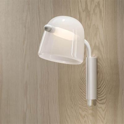 China Bedroom Simple Post Modern Wall Light D20 X W28 X H35cm LED Glass Wall Lamp for sale