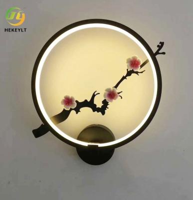 China New Chinese Wall Light LED Indoor Wall Light Living Room Decoration Wall Light Simple Bedroom Headboard Aisle Light for sale