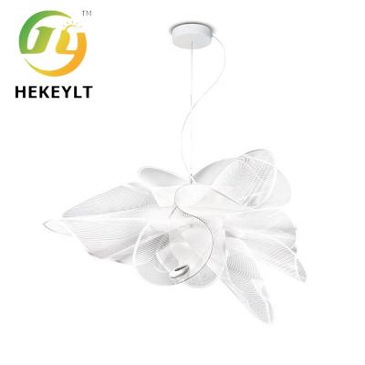 中国 PVC Material LED Chandelier With Size D73cm D90cm Adjustable Hanging Height For Living Room Bedroom 販売のため