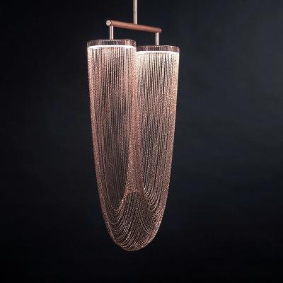 中国 Kitchen Aluminum Modern Nordic Pendant Light Commercial Office LED Tassels Dinning Room Decoration 販売のため