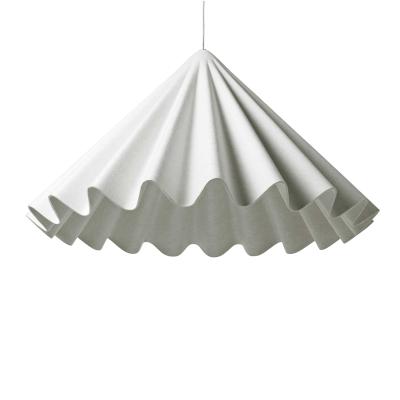 中国 Off White Color Pet Felt (100% Polyester) Wavy Design Dining Room Dancing Pendant 37.4 In Dia X 21.6 In H 販売のため