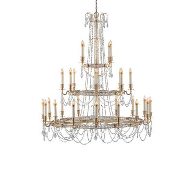 中国 American Vintage Necklace Candlestick Chandelier Villa Loft Apartment Staircase Light 販売のため