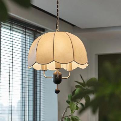 中国 French Vintage Cloth Pendant Lamp Dining Room Bedroom Fabric Style Table Bar Lamp 販売のため