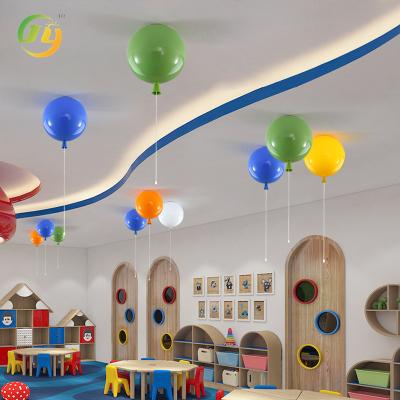 China JYLIGHTING Modern Creative LED Children's Ceiling Light Colorful Balloon Pendant for School Kindergarten Bedroom for sale