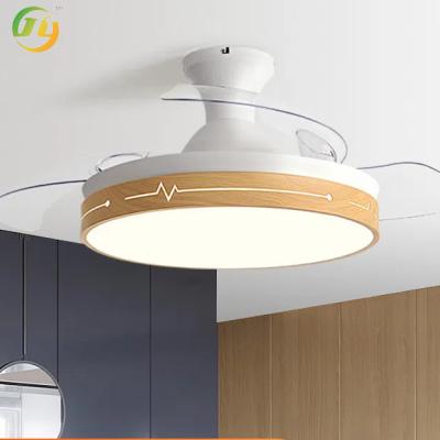 China Nordic Invisible Fan Light Restaurant Woonkamer Huis Slaapkamer Plafond ventilator Kandelaar 36 42 Inches Te koop