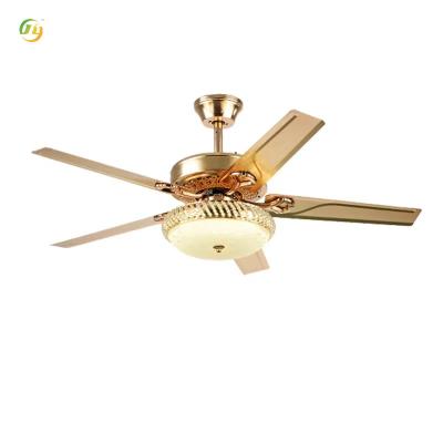 China Modern Simple High Wind Iron Leaf LED Restaurant Five-Leaf Fan Lamp Living Room Bedroom Home for sale