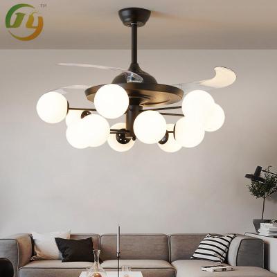 China JYLIGHTING Modern Creative Simple Home Fan Chandelier Invisible Fan Lamp for sale