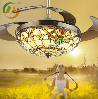 中国 JYLIGHTING Asian Fumat Round 42inch 36W LED Ceiling Fan With Light 220V 販売のため