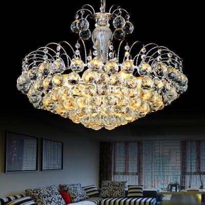 China Indoor Luxury Glass Crystal Chandeliers Gold Modern Crystal Pendant Light For House for sale