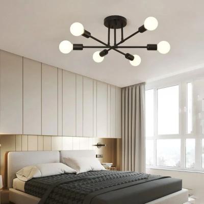 China Hot Sale Indoor Decoration Hotel Home Living Room Luxury Metal Led Ceiling Chandelier for sale