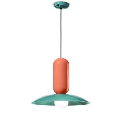 China Nordic Modern Macaron Minimalist Living Room Iron Dining Room Chandelier Pendant Light for sale