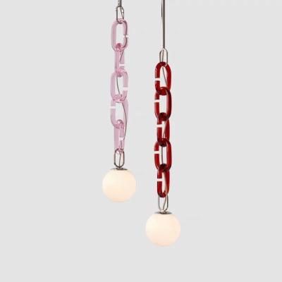 China Nordic Chandelier Simple Glass Ball Designer Living Room Glass Dining Room Pendant Light for sale