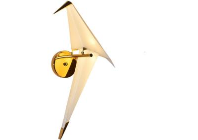 China Golden Bird Shape 280*270*670mm PVC Iron Material Modern Indoor Wall Lights for sale