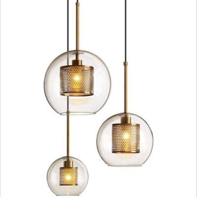 China Flujo luminoso 110lm FYDGY0013 luz pendiente de cristal y de cobre amarillo de los 20*18cm modernos en venta