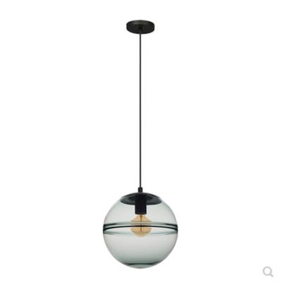 China Vintage Gray / Amber Color 240V Led Cool E27 Glass Pendant Ceiling Light for sale