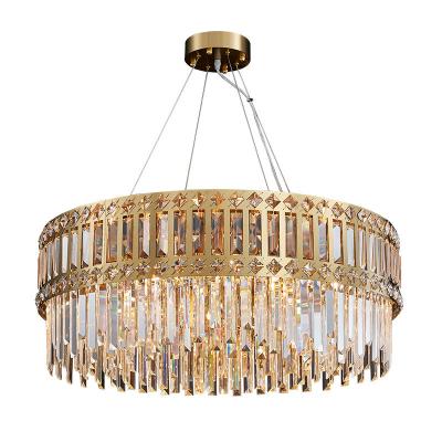 Cina Disposizione moderna della luce cad di stile di Crystal Chandelier Contemporary Flush Mount della plafoniera della goccia di pioggia di lusso moderna del dispositivo in vendita