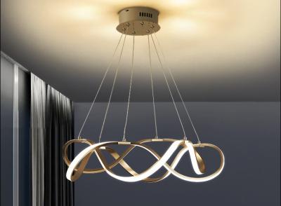 Κίνα Ακρυλικό Lampshade δύναμης 33w 50w 69w φως δαχτυλιδιών σιδήρου χρυσό σύγχρονο προς πώληση