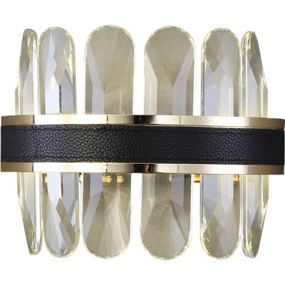 Chine les couleurs du double 10W repassent la maison en cuir de Crystal Led Wall Lamp For à vendre