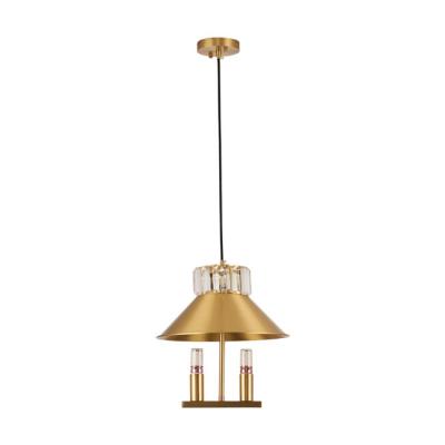 China Home Deco Copper Transparent E14 G4 Crystal Pendant Light D300xH340 for sale