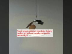 Nordic simple restaurant chandelier designer modern art bedroom creative personality pendant light