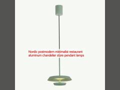 Nordic postmodern minimalist restaurant aluminum chandelier store pendant lamps