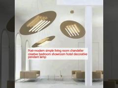 Post-modern simple living room chandelier creative bedroom showroom hotel decorative pendant lamp