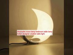 Minimalist moon lamp bedroom table lamp Italian designer creative table light