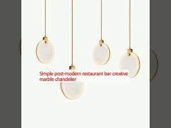 Simple post-modern restaurant bar creative marble chandelier