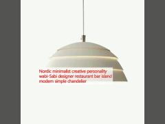 Nordic minimalist creative personality wabi-Sabi designer restaurant bar island modern simple chandelier