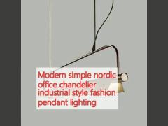 Modern simple nordic office chandelier industrial style fashion pendant lighting