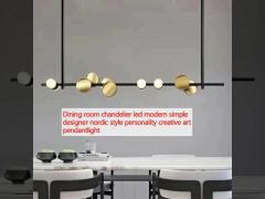 Dining room chandelier led modern simple designer nordic style personality creative art pendantlight