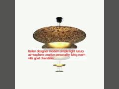 Italian designer modern simple light luxury atmosphere creative personality living room villa gold chandelier