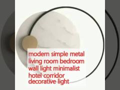 modern simple metal living room bedroom wall light minimalist hotel corridor decorative light