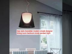 Italy style chandelier modern simple designer dining room bedroom study pendant light