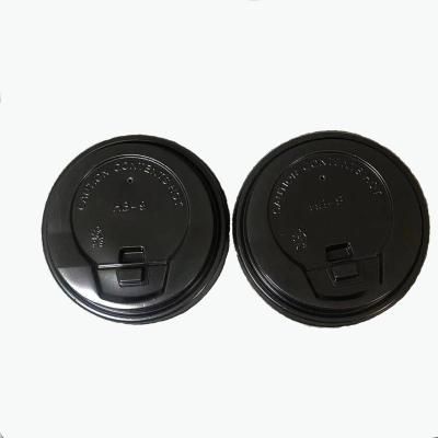 China Stiff White Black Cup Plastic Paper Cup Lid  Food Grade  Standard Size for sale