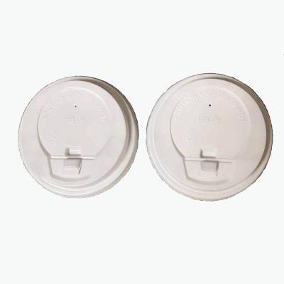 China Custom White Plastic Paper Cup Lid Non Spill For Paper Cups for sale