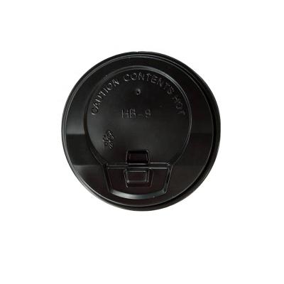 China Non Spill 90MM Plastic Paper Cup Lid For Coffee Paper Cups for sale