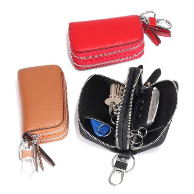 China Factory Hot Selling Large Capacity Mini Car Key Case Split Leather Waterproof Portable Head Case for sale