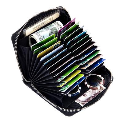 China Fashion Large Capacity Wallet Lady Business Card Holder Soft Leather ID Card Package for sale