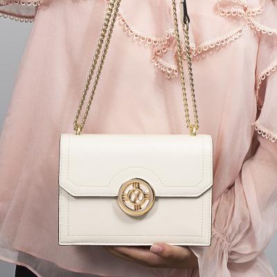 China 2022 Fashionable Cow Leather Luxury Shoulder Bag Clips Ladies Toss Chain Cross - Body Bags Women Handbag Designer Handbags for sale