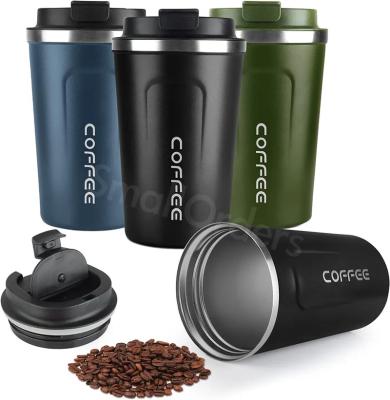 China Portable Reusable Tumbler Coffee Travel Mug Financial Institutions 12 Ounce Spill Proof Stainless Steel Coffee Mug with Leak Proof Lid for Hot/Cold Drinks for sale