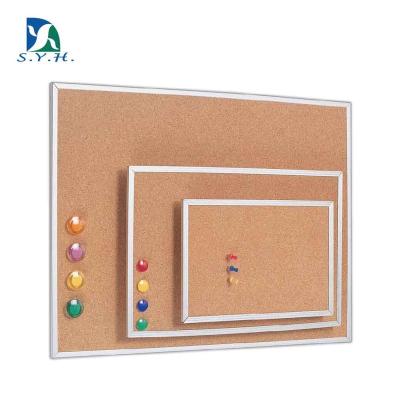 China Salon 60*90cm Frame Bulletin Board Aluminum Cork Board Magnetic Display Board For Push Pins for sale