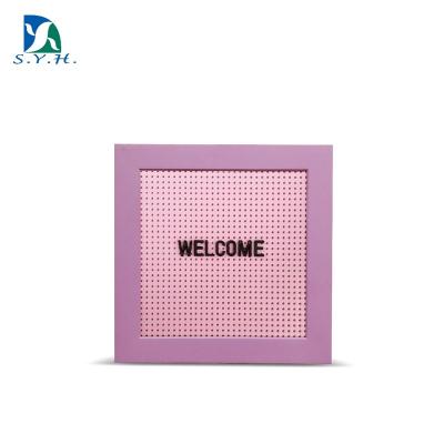 China 10x10 inch plastic dowel letterboard with wood frame for sale