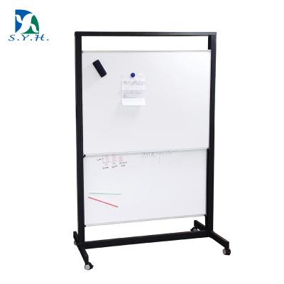 China Sliding iron metal whiteboard with easel for sale