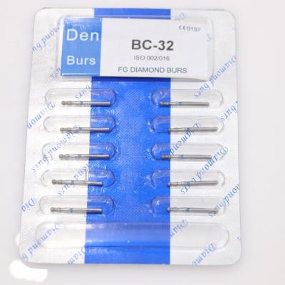 China Dental Set Den Bur FG Diamond Burs Surgical Metal Instrument 10/PCS for sale