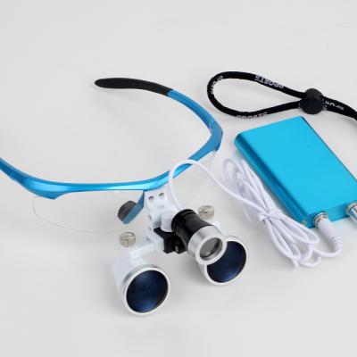 China Metal Dental Loupes Dental Loupe Surgical Binocular Head Led Loupes Led Head Light 3.5X /2.5X for sale