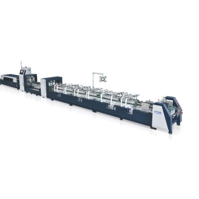 China New Food Fx-800Bts Folder Gluer Machine Electric Fully Automatic Crash Lock Bottom Folder Gluer for sale