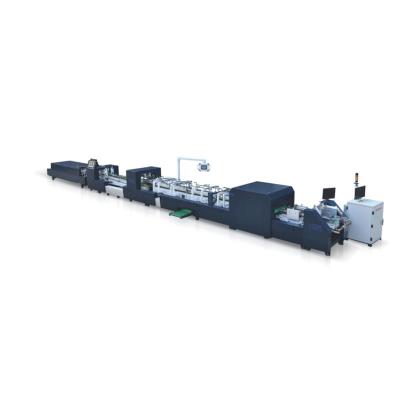 China Hot Sale Jc-800S Carton Food Folder Gluer Machine Automatic Folder Gluer with Printing Inspection Machine for sale